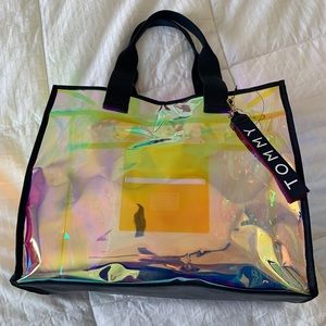 Tommy iridescent tote